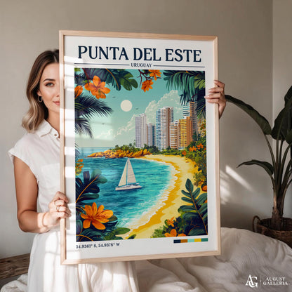 Punta del Este Retro Travel Print