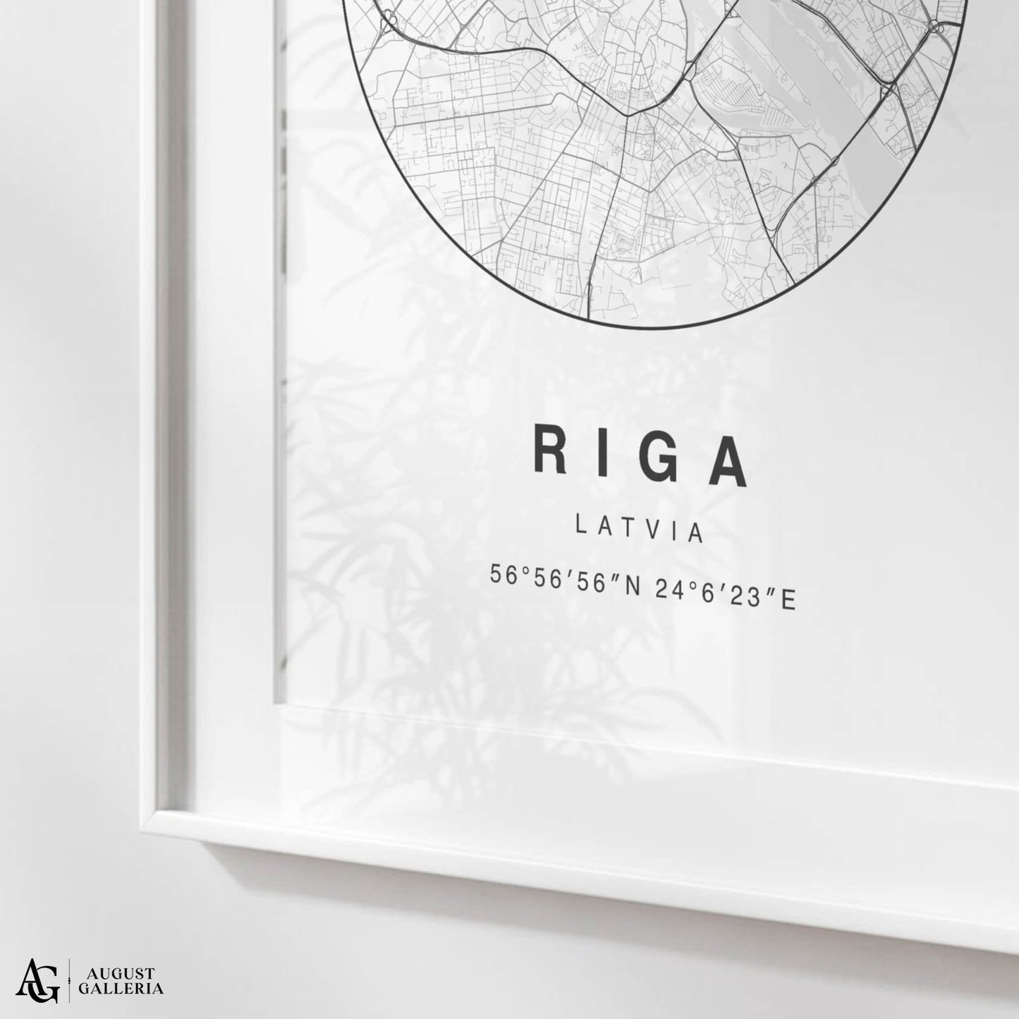 Riga Minimalist Map