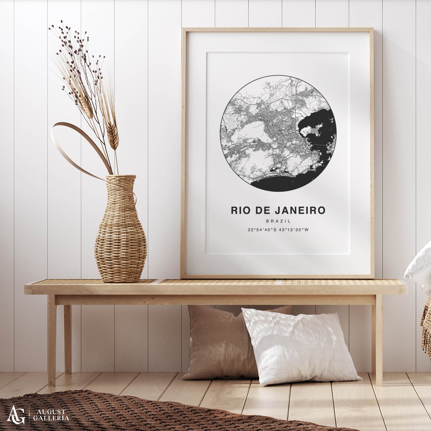 Rio de Janeiro Minimalist Map