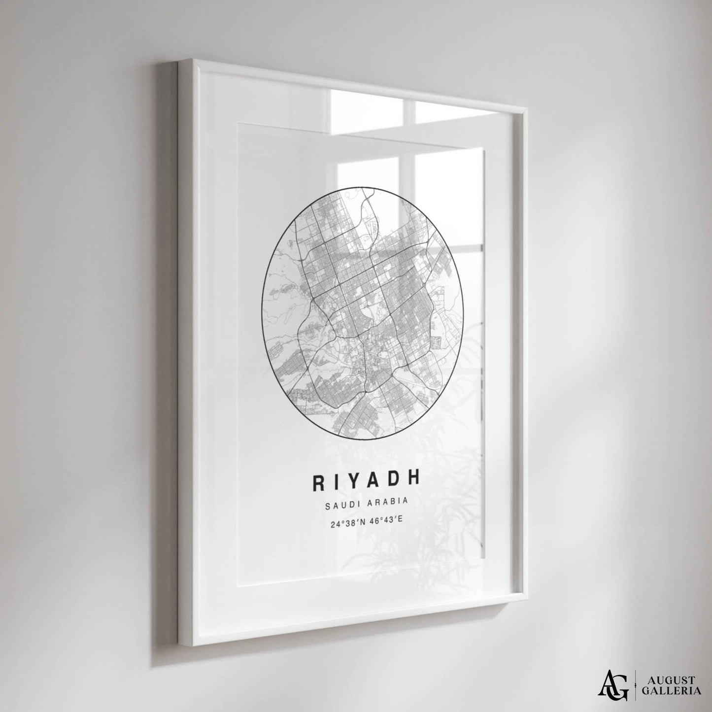 Riyadh Minimalist Map