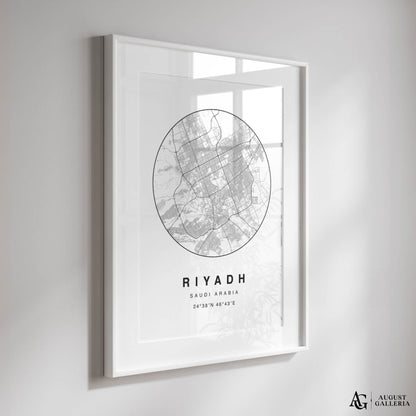 Riyadh Minimalist Map
