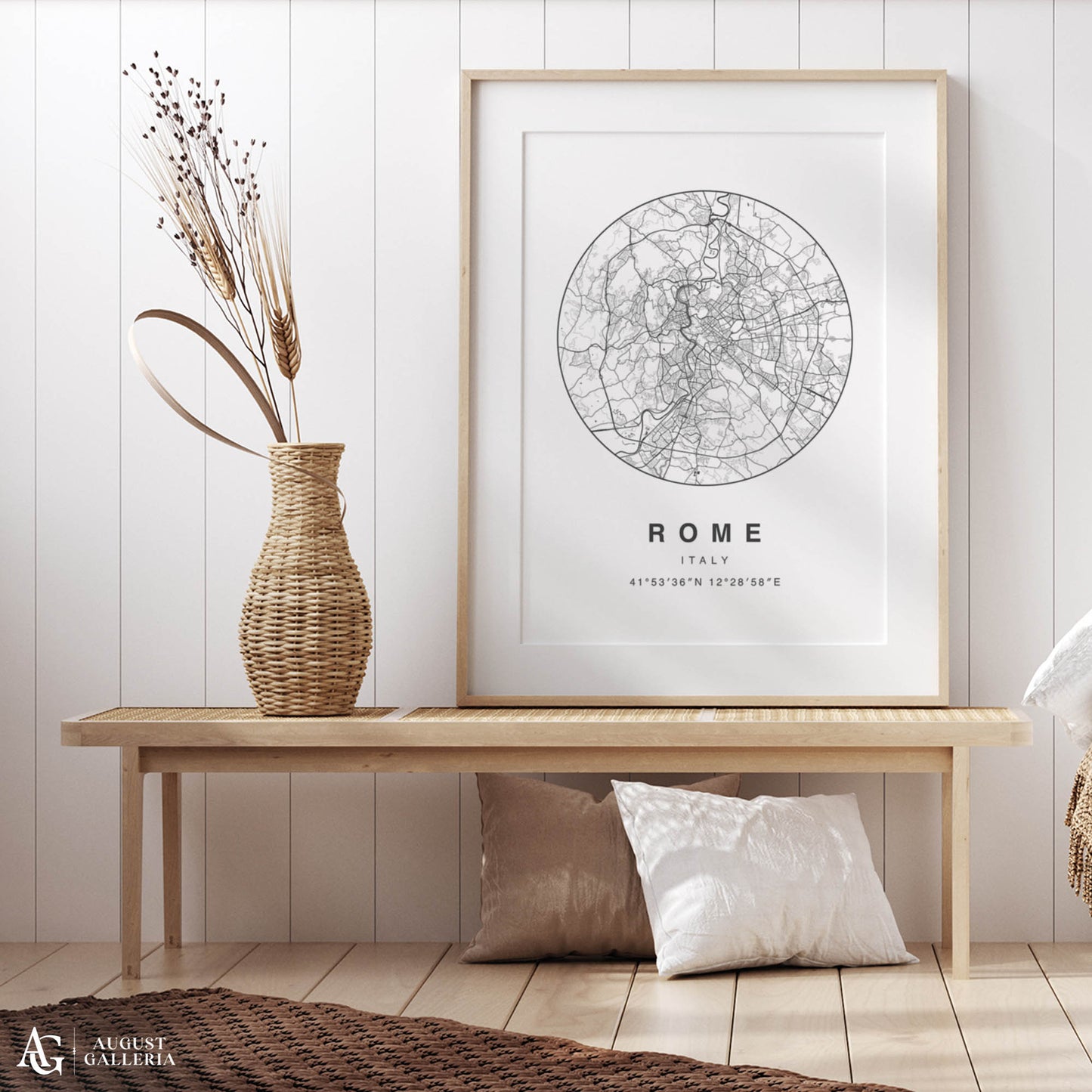 Rome Minimalist Map