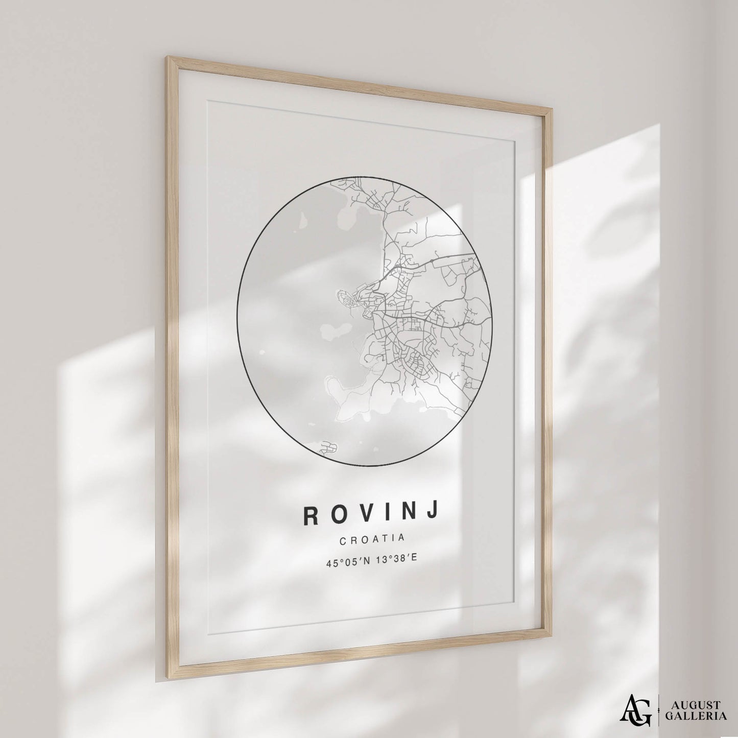 Rovinj Minimalist Map