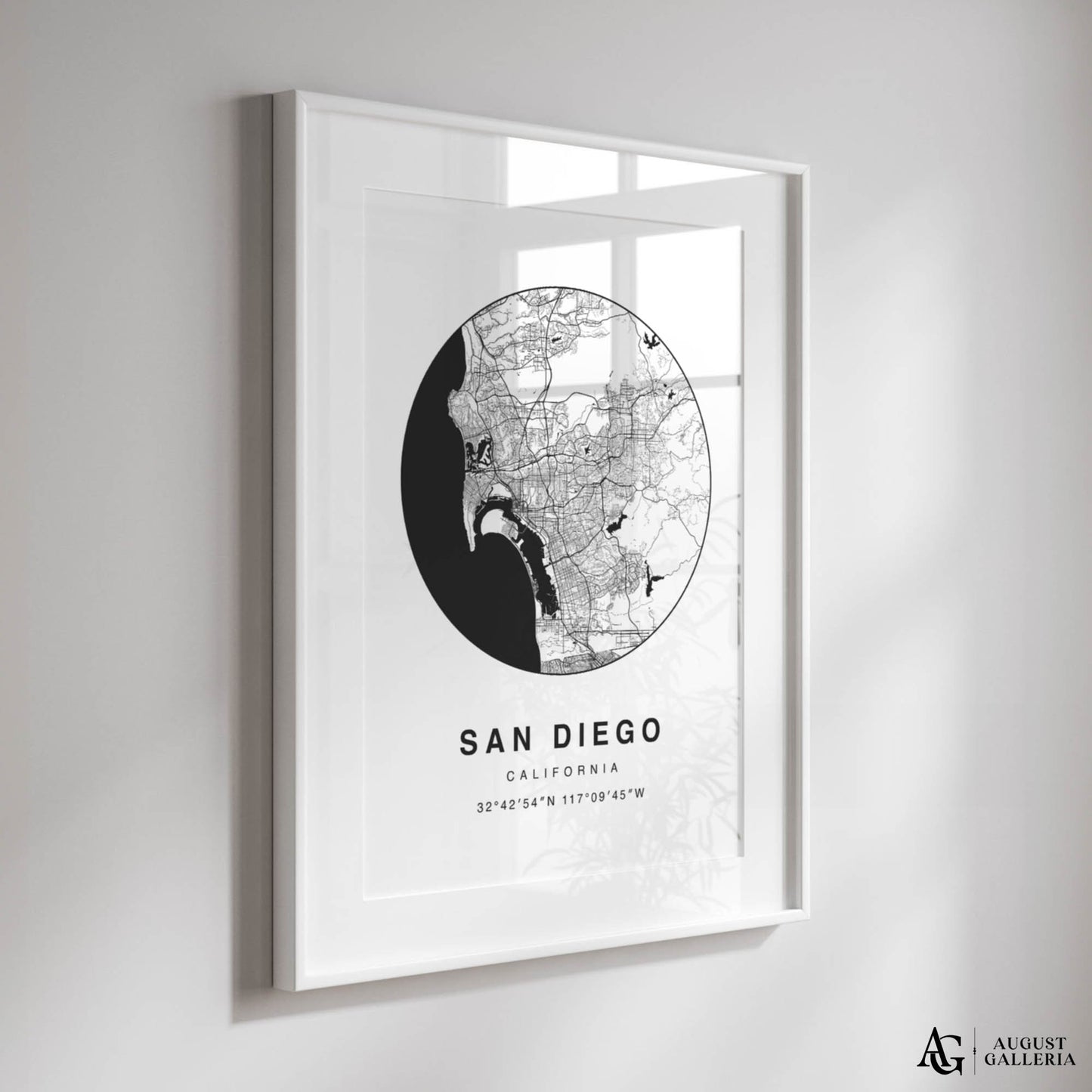San Diego Minimalist Map
