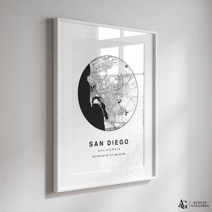 San Diego Minimalist Map