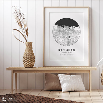 San Juan Minimalist Map