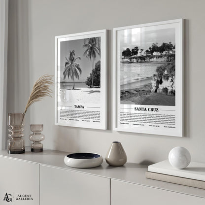 Santa Cruz Black & White City Print