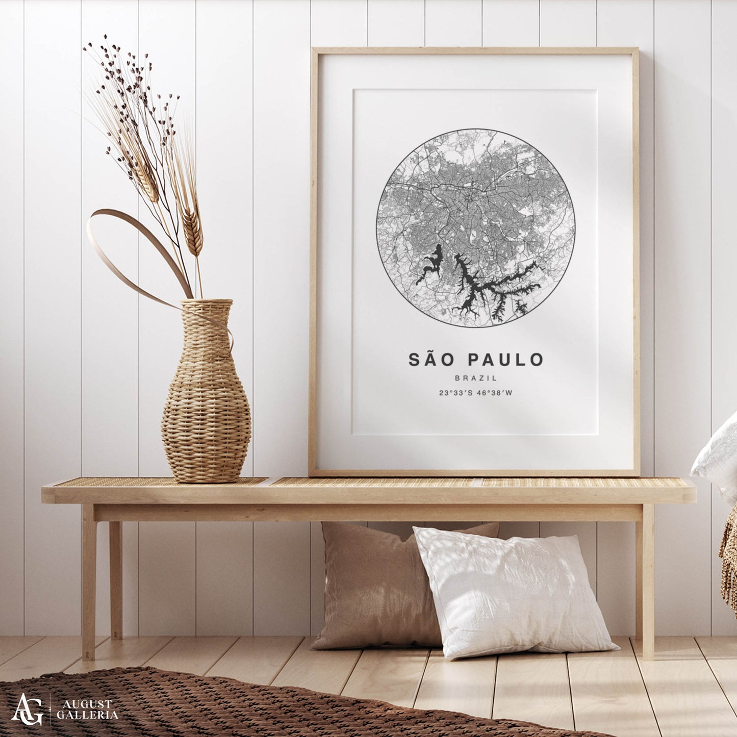 São Paulo Minimalist Map