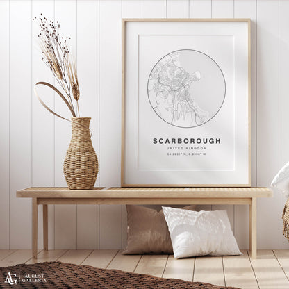 Scarborough Minimalist Map