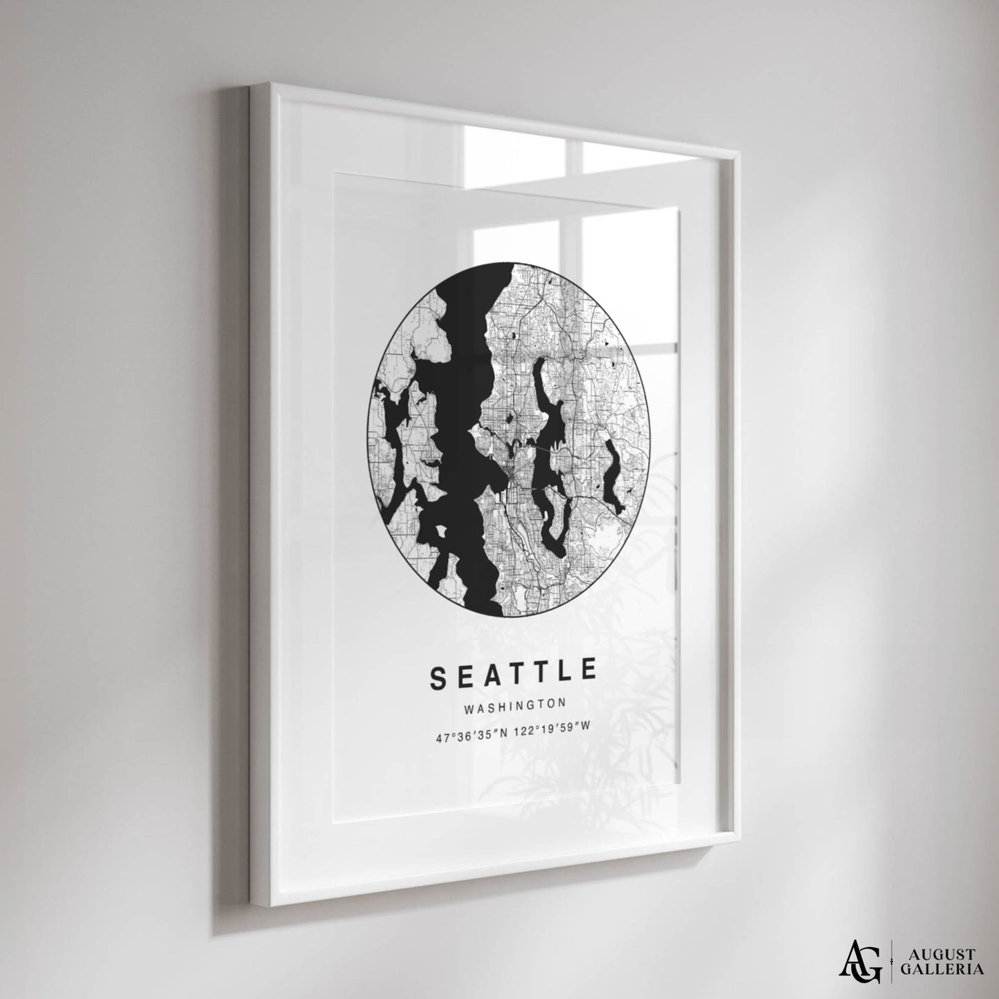 Seattle Minimalist Map