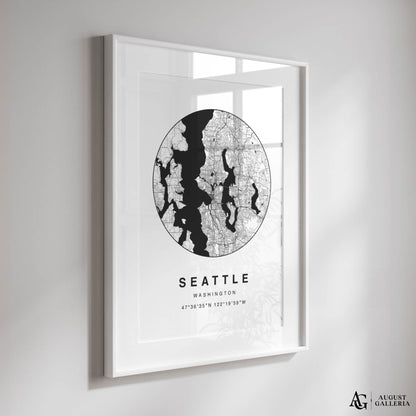 Seattle Minimalist Map