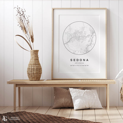 Sedona Minimalist Map