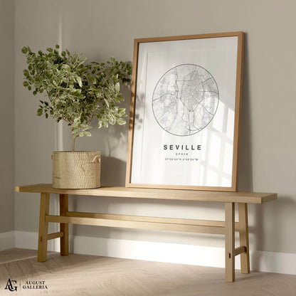 Seville Minimalist Map