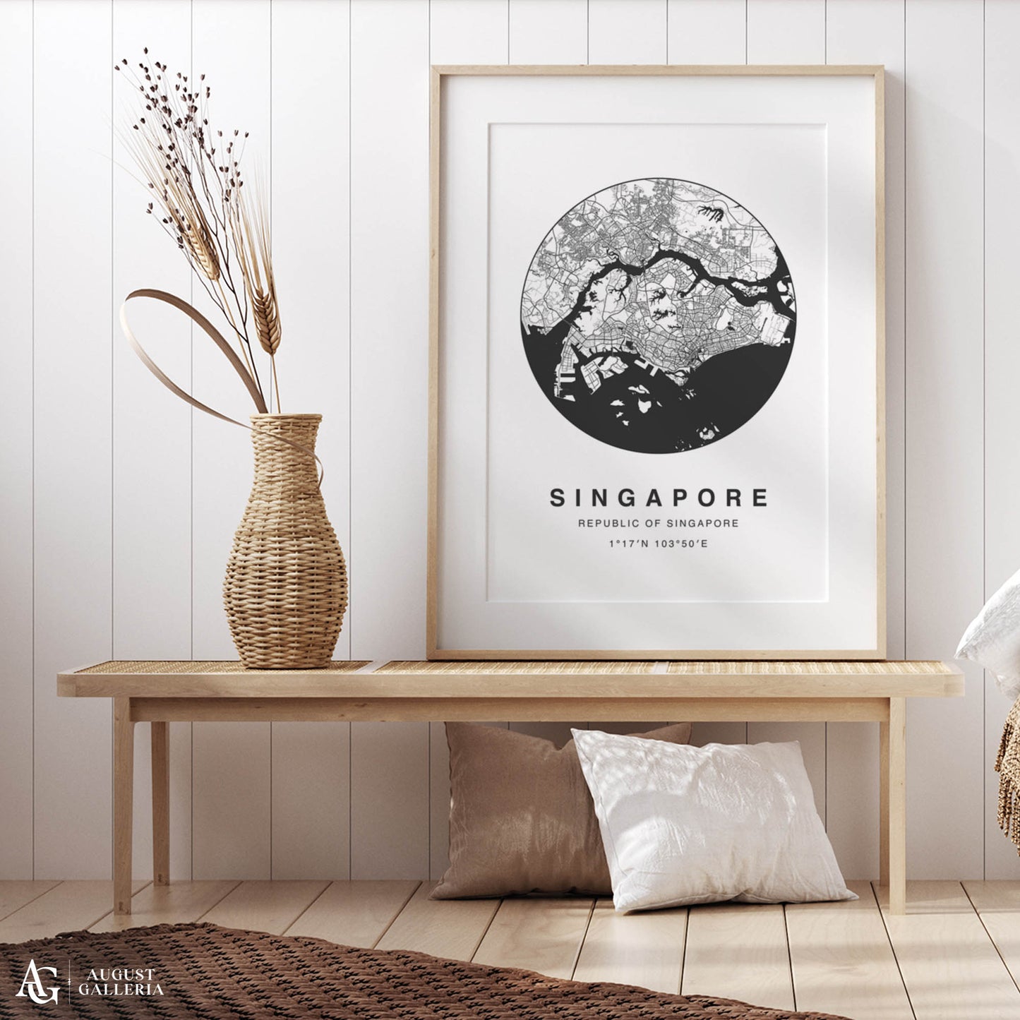 Singapore Minimalist Map