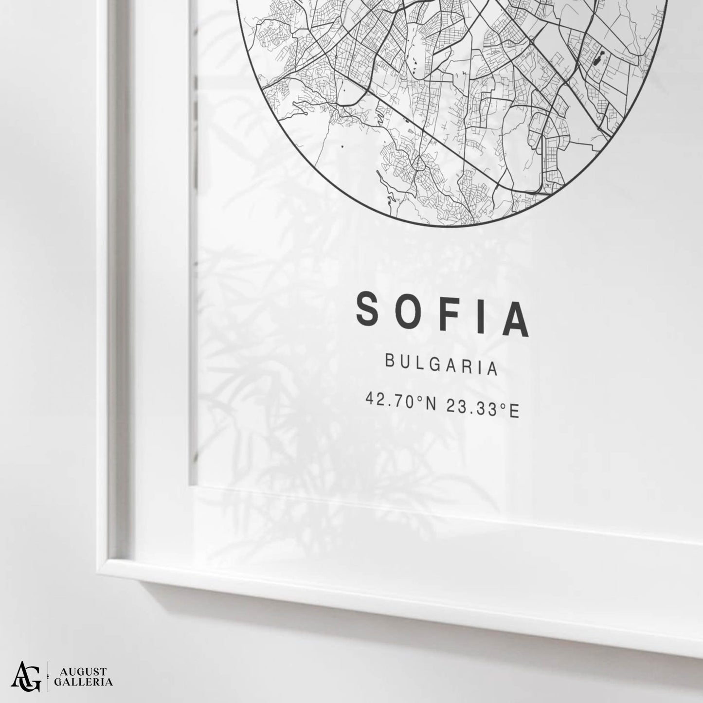 Sofia Minimalist Map