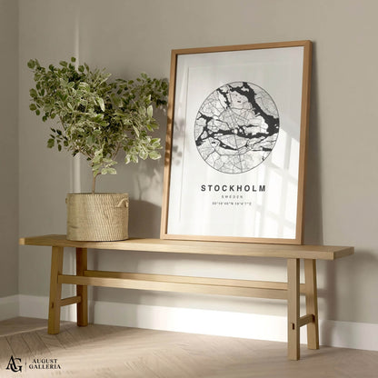 Stockholm Minimalist Map