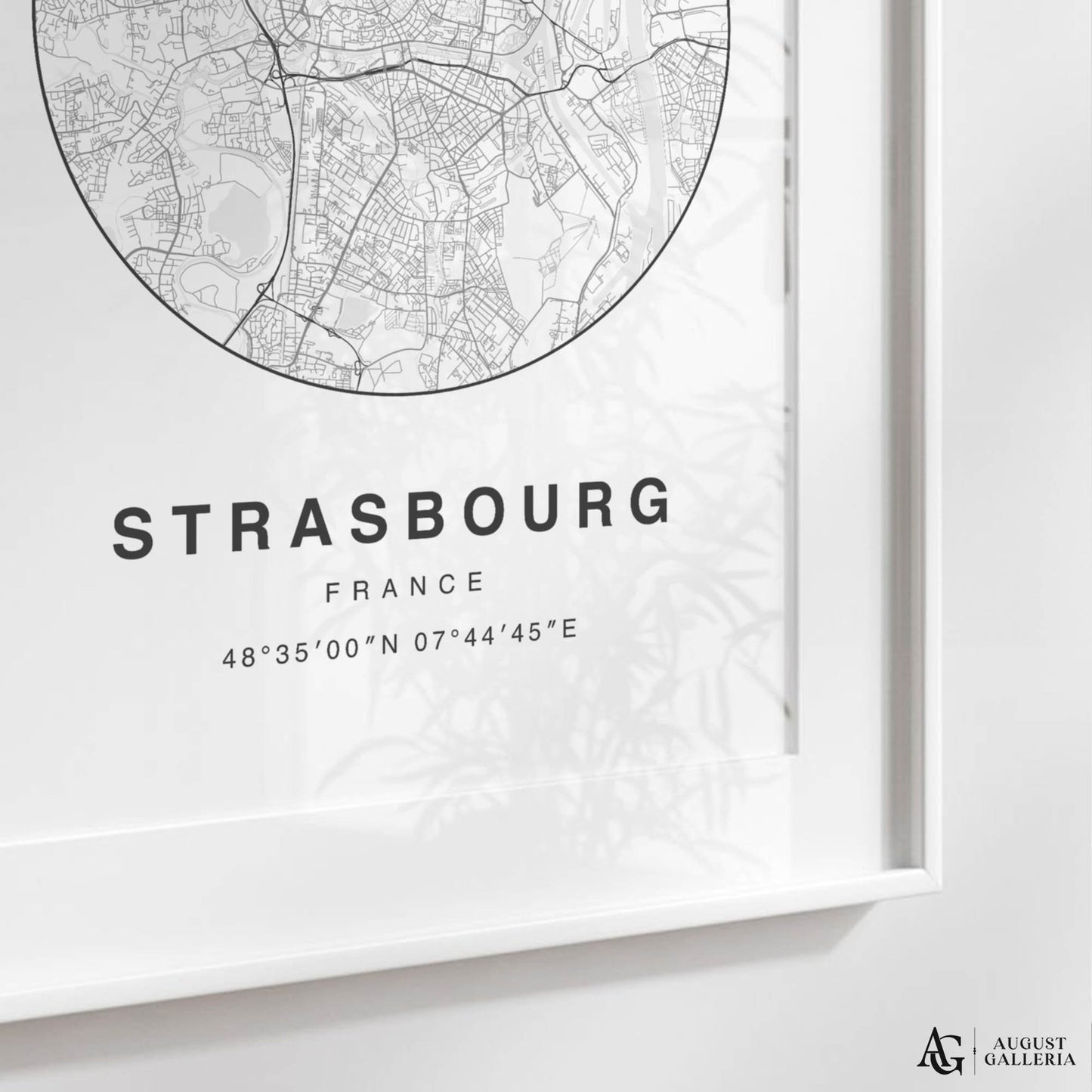 Strasbourg Minimalist Map