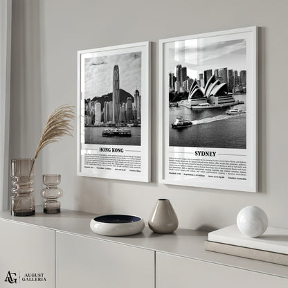 Sydney Black & White City Print