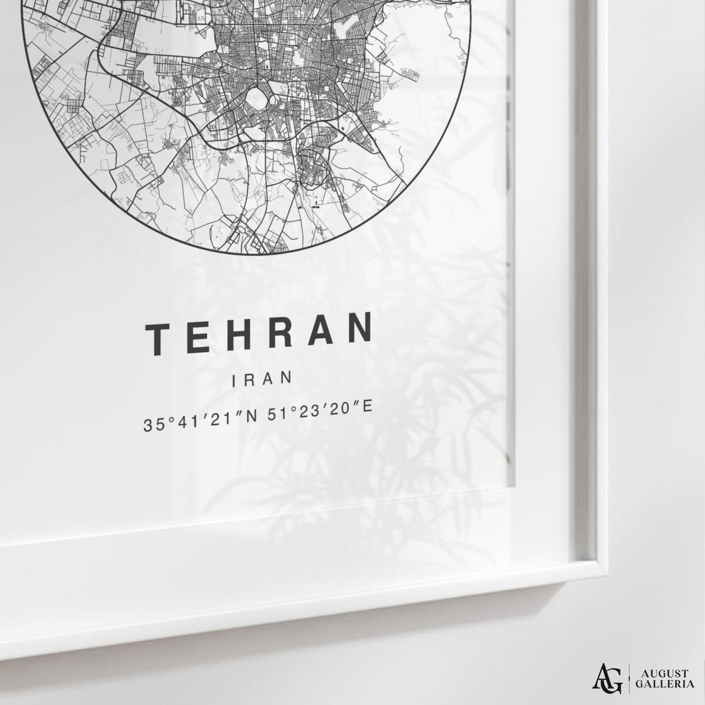 Tehran Minimalist Map