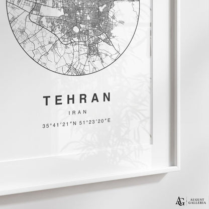 Tehran Minimalist Map