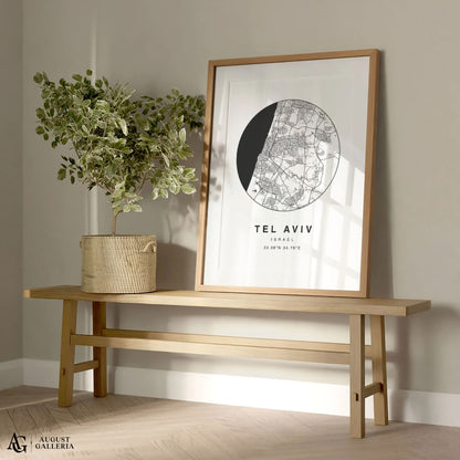 Tel Aviv Minimalist Map