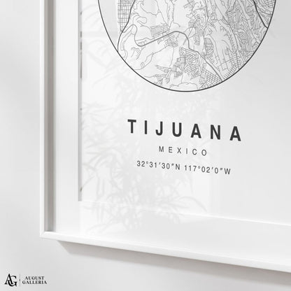 Tijuana Minimalist Map