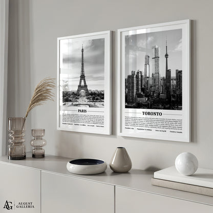 Toronto Black & White City Print