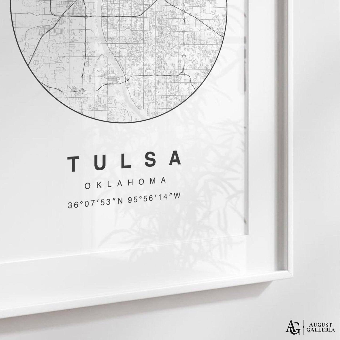Tulsa Minimalist Map