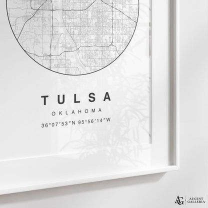 Tulsa Minimalist Map