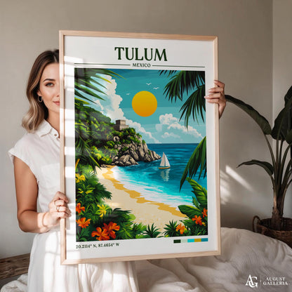 Tulum Mexico Travel Print