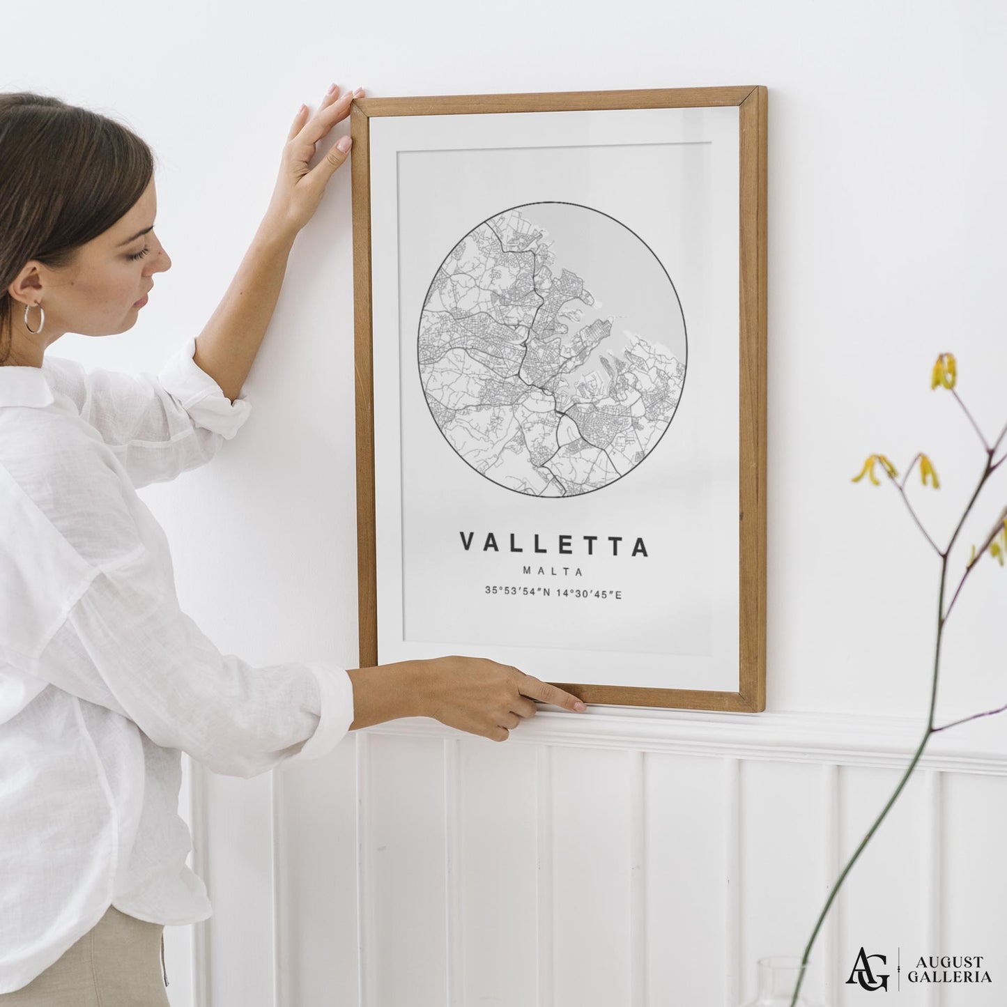 Valletta Minimalist Map