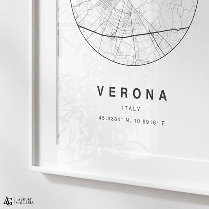 Verona Minimalist Map