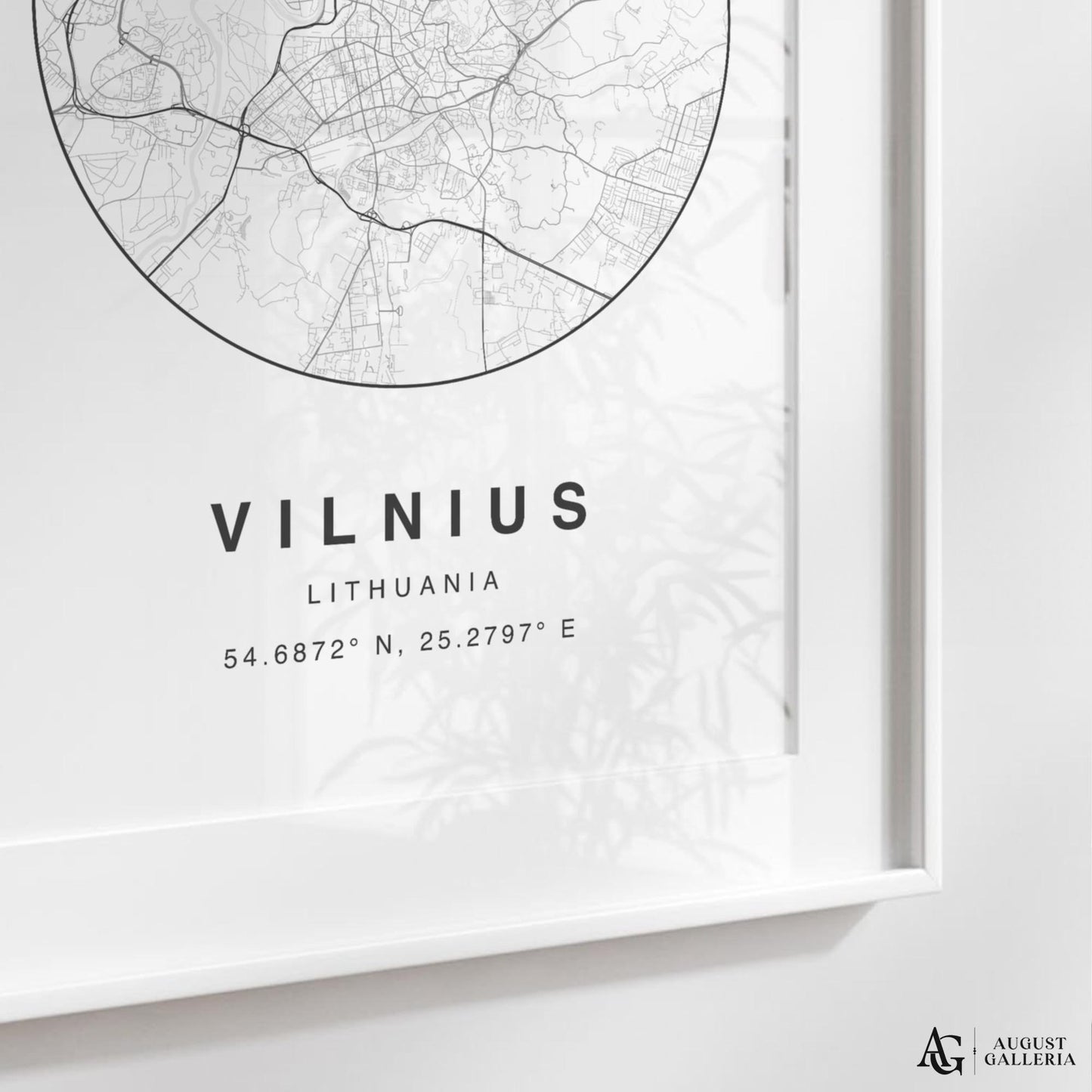 Vilnius Minimalist Map