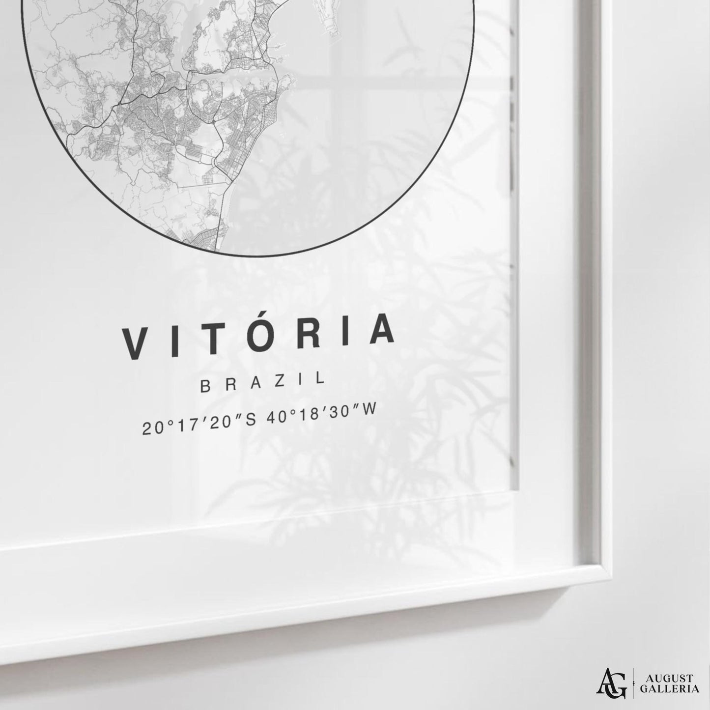 Vitória Minimalist Map