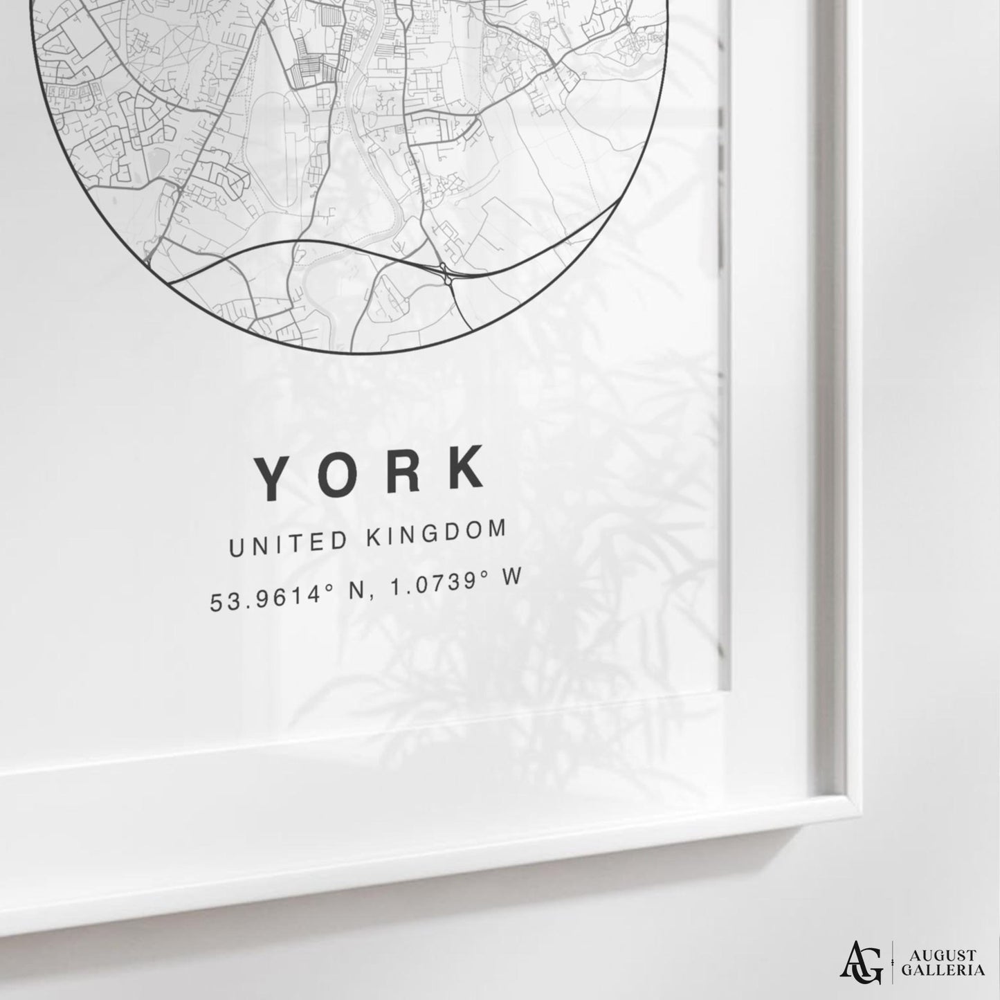 York Minimalist Map