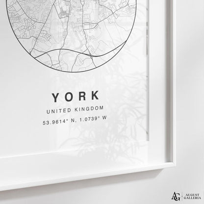 York Minimalist Map