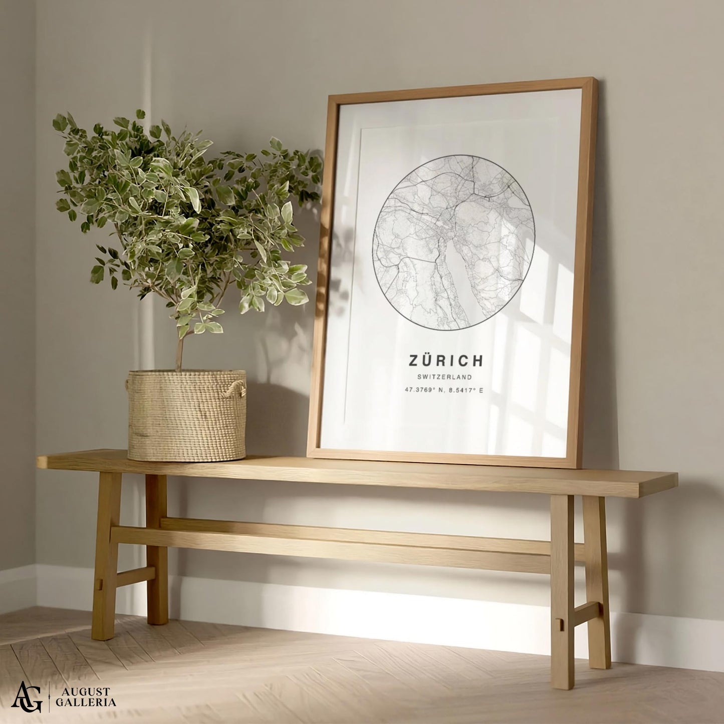 Zurich Minimalist Map