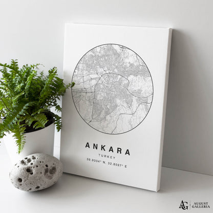 Ankara Minimalist Map