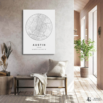 Austin Minimalist Map