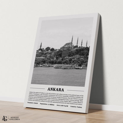 Ankara Black & White City Print