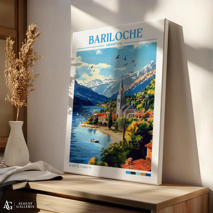 Bariloche Argentina Retro Travel Print