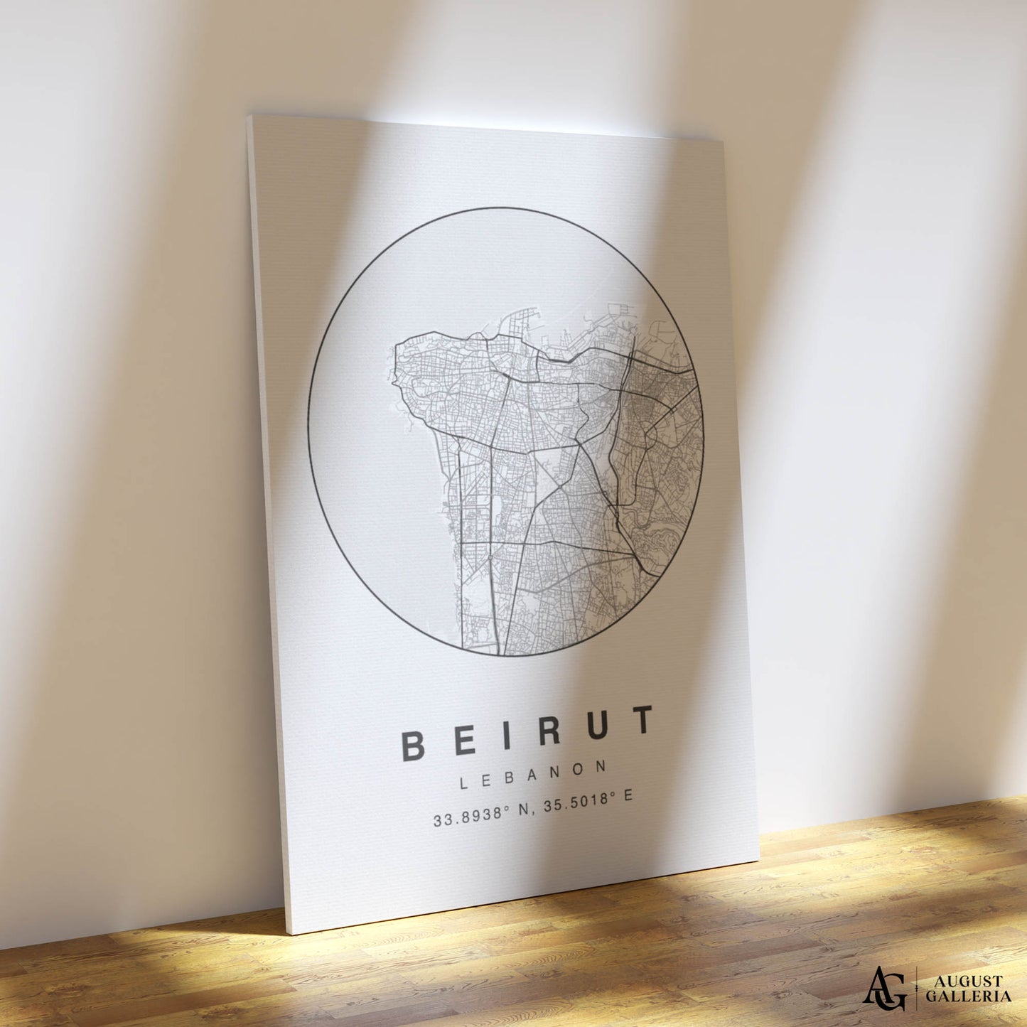 Beirut Minimalist Map