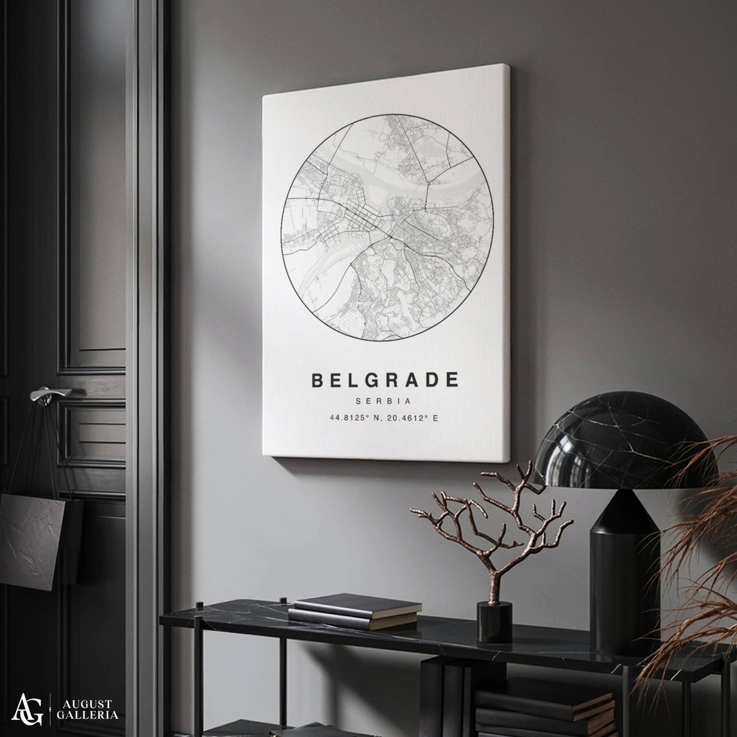 Belgrade Minimalist Map