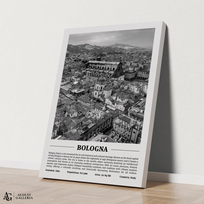 Bologna Black & White City Print