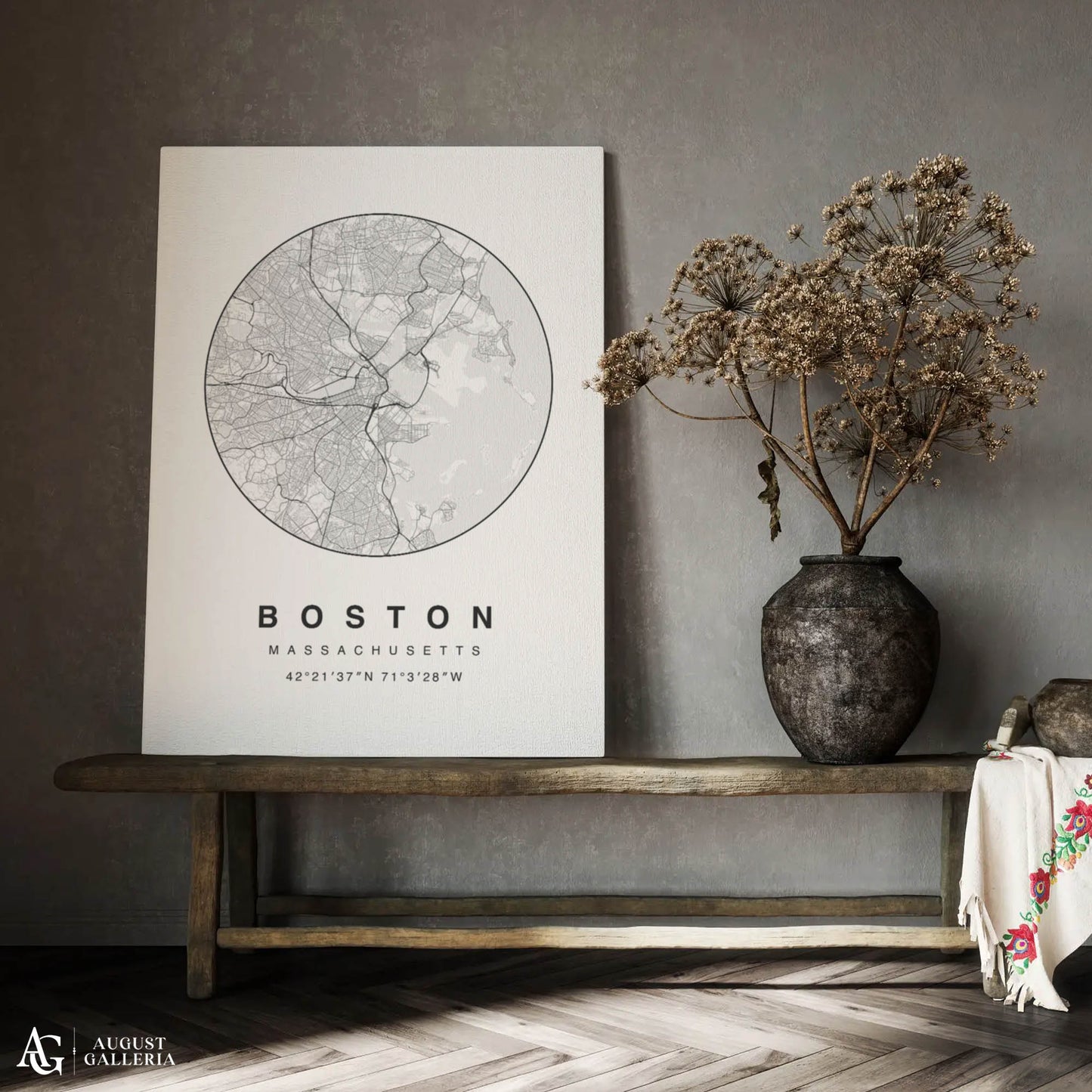 Boston Minimalist Map