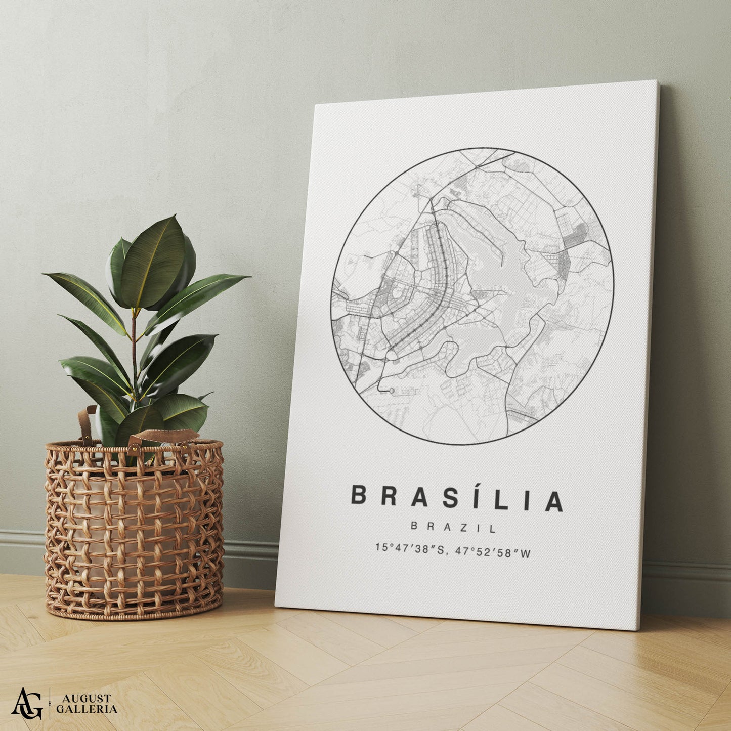 Brasilia Minimalist Map