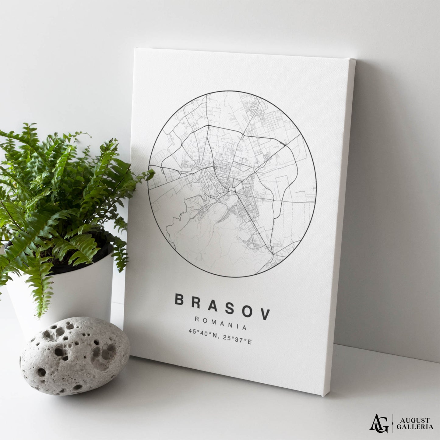 Brasov Minimalist Map