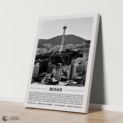 Busan Black & White City Print