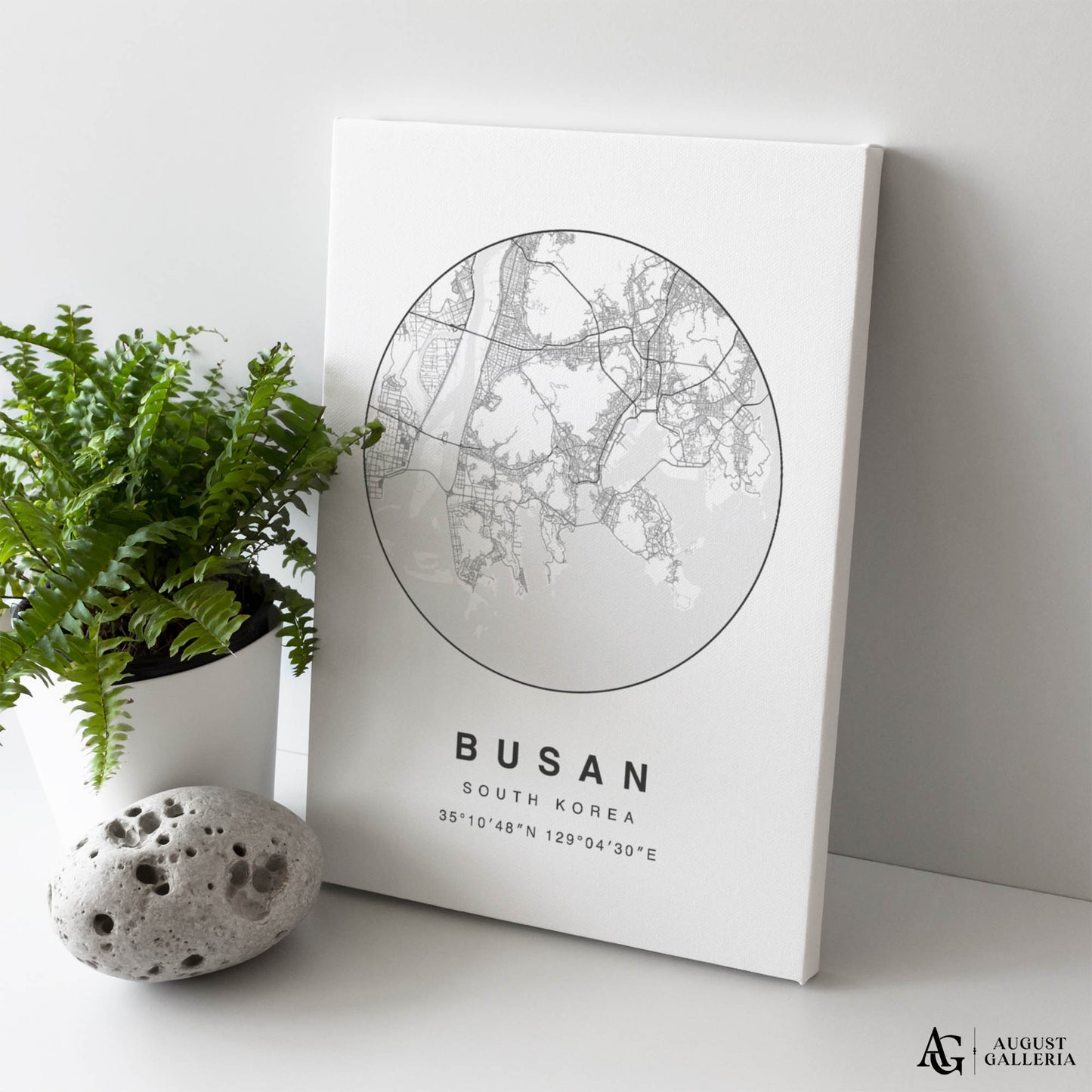 Busan Minimalist Map