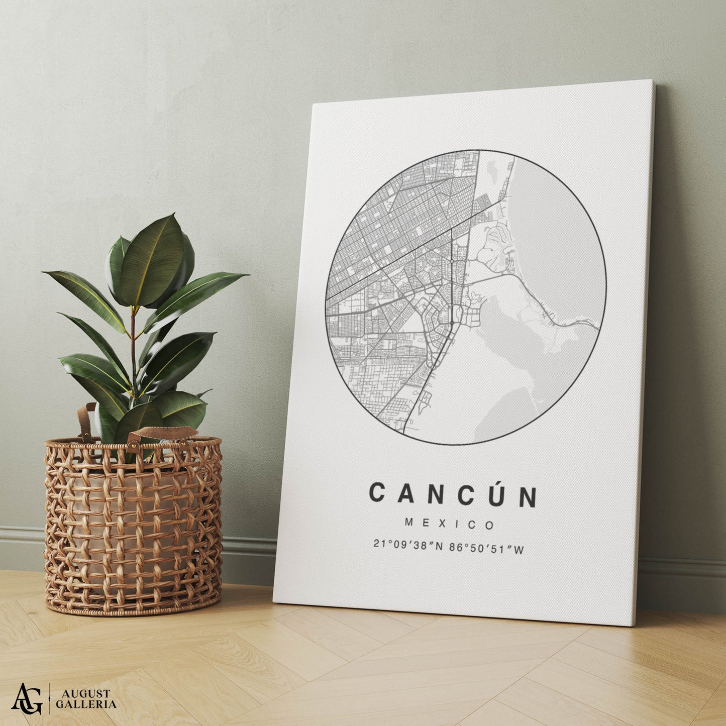 Cancun Minimalist Map
